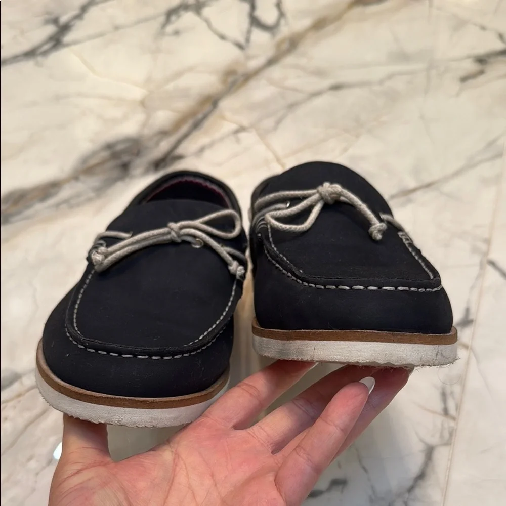 MODERN FICTION TAHOMA Lightweight Suede Boat MEN S SHOES NAVY COLOR Size 12